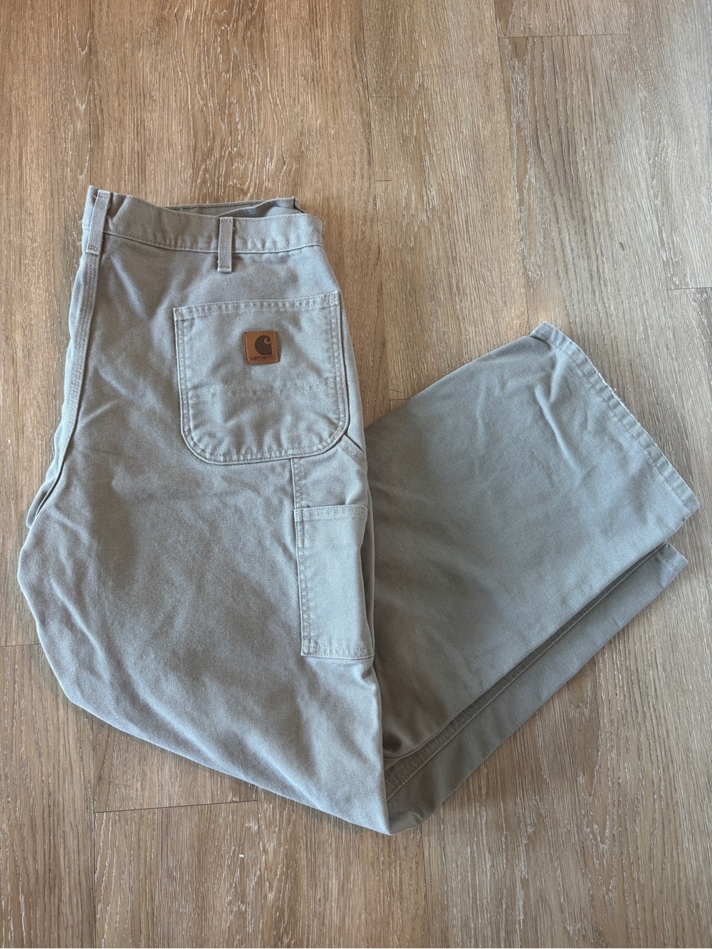 Carhartt Men's Beige Pants Dungaree Fit - 40x30